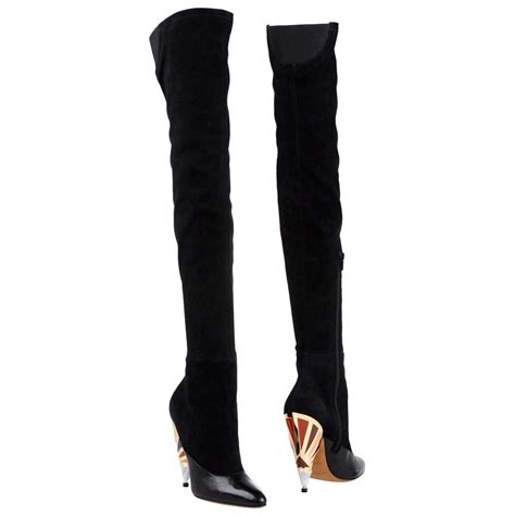 givenchy cone heel boots|givenchy golden boots.